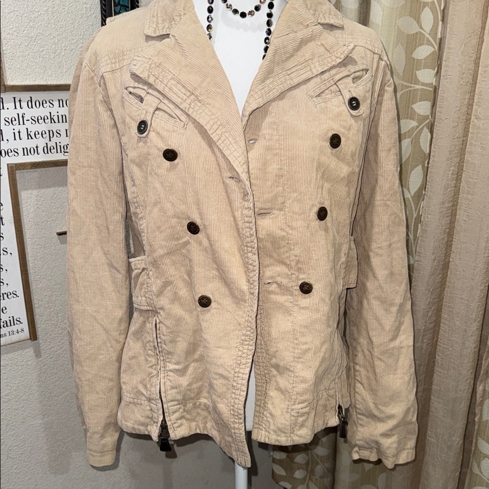 Beverly Hills Polo Club Corduroy Tan Utility Jacket